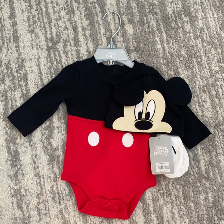 Brand New Baby Mouse, Adult Drinks, Matching Sets, Baby Clothes, Kids Shop, Brand New, Drinks, Disney, Red