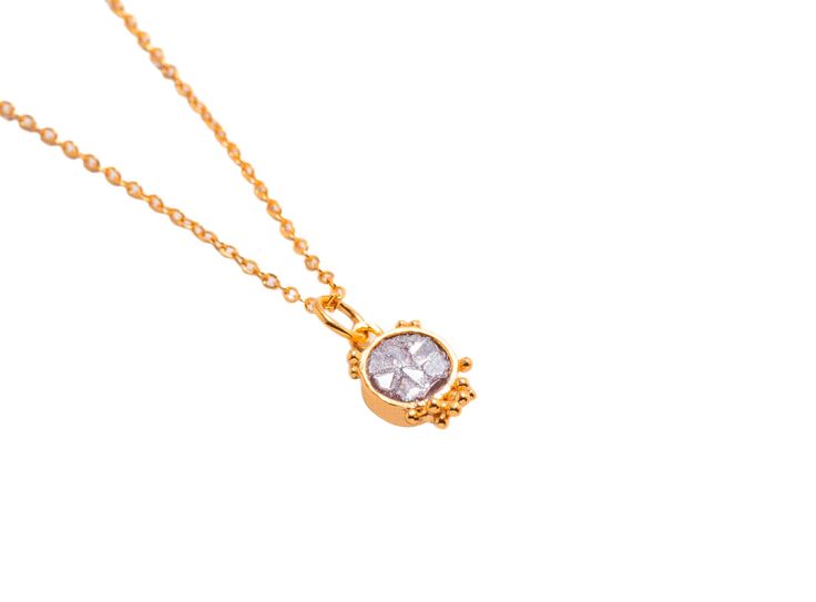 #purpleresin Sliced raw uncut diamonds, Purple resin, Vermeil 18K gold Chain Length-14+2" #whiteresin Sliced raw uncut diamonds, White resin, Vermeil 18K gold Chain Length-14+2" Gold Jewelry With Bezel Setting In Recycled Gold, Pendant Jewelry With Single Cut Diamonds For Gift, Single Cut Diamond Pendant Jewelry Gift, Single Cut Diamond Pendant As A Gift, Gold Diamond Necklace With Gemstone Pendant, Gold Diamond Pendant Necklace With Gemstone, Diamond White Rose Cut Round Pendant, Diamond White Rose Cut Diamond Pendant, Diamond White Rose Cut Diamond Round Pendant