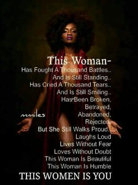 an image of a woman with the words this woman