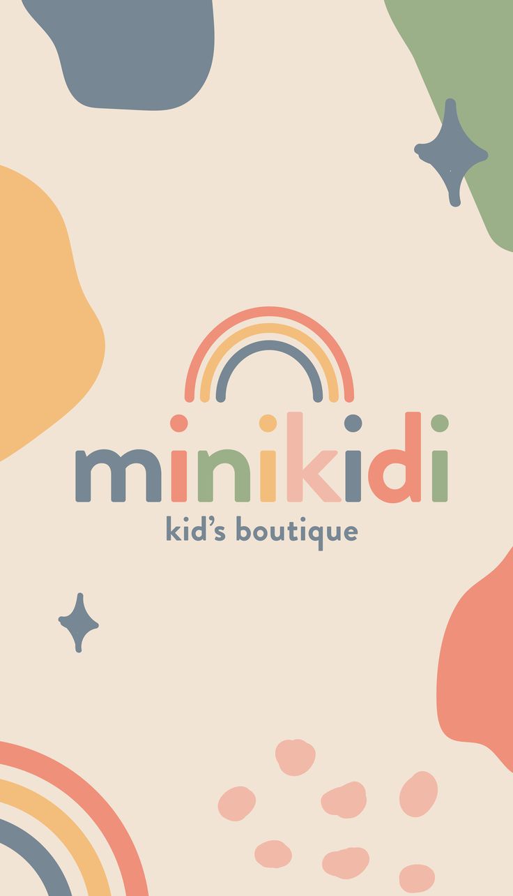 Logo For Kids Brand, Kids Clothing Brand Logo, Cute Logo Design Ideas, Soft Logo Design, Kids Apparel Logo, Kids Store Design, Cute Brand Logo, Daycare Branding, Childcare Branding