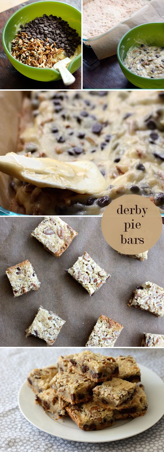 several different pictures of desserts and cookies on a table with the words dobby bars written above them