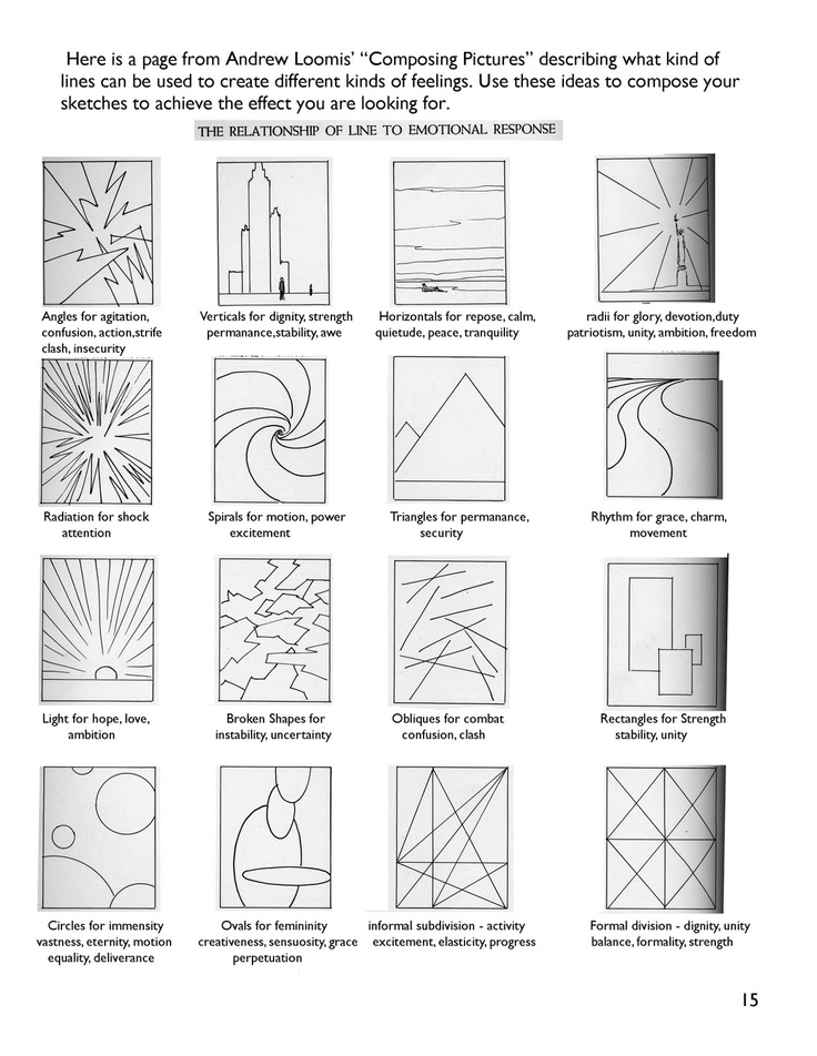 the instructions for how to draw abstract shapes