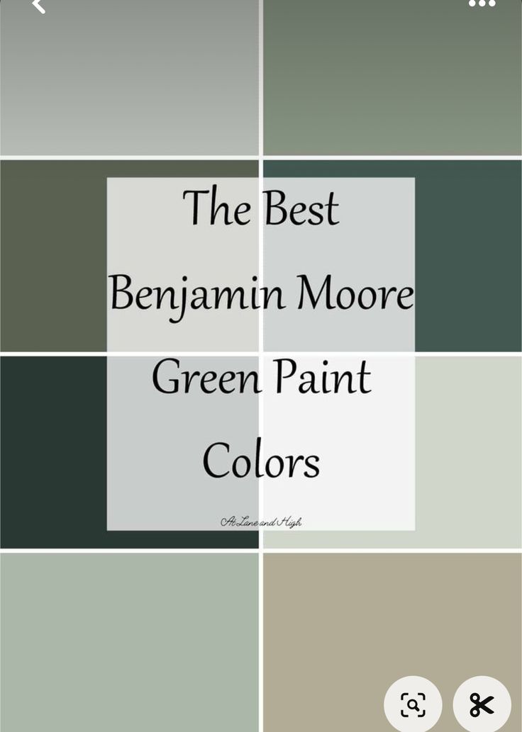 the best benjamin moore green paint colors