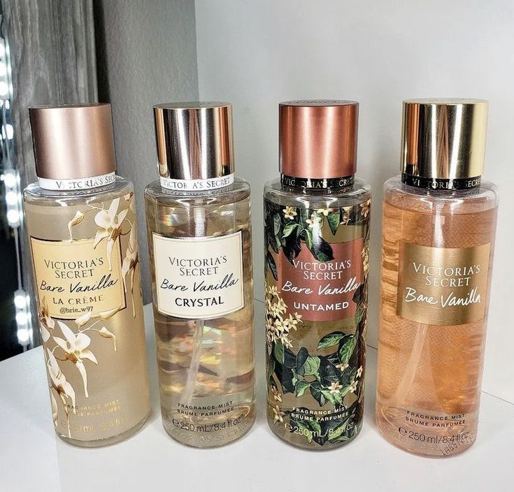 victoria secret bare vanilla Photography Perfume, Victoria Secret Perfume Body Spray, Perfume Victoria Secret, Profumo Victoria Secret, Koleksi Parfum, Her Perfume, Bare Vanilla, Victoria Secret Body Spray, Fragrance Lab