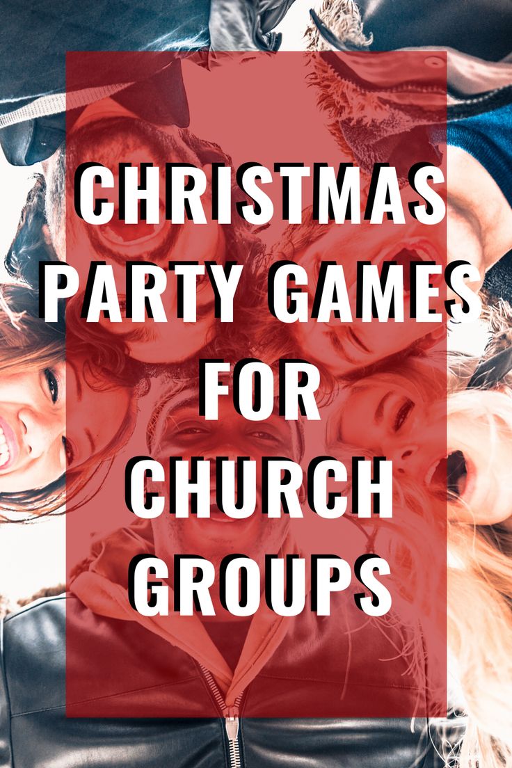 christmas party games for church groups with the title overlaying it's image