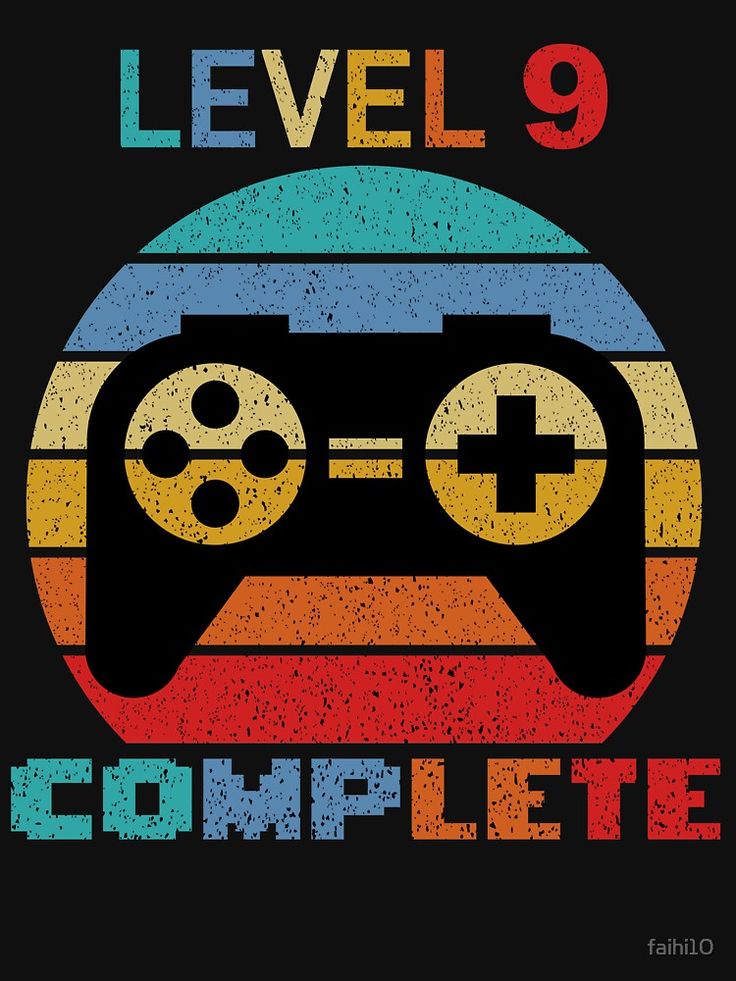 a video game controller with the words level 9 complete