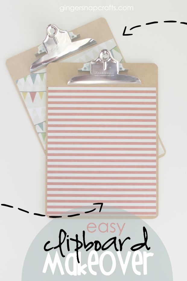 a clipboard with the words easy diy gift board makeover on it