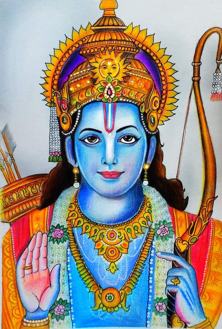 Rajendra barik art drawing Shree Ram Art Painting, Ram Drawing With Colour, Ram Sita Pencil Colour Drawing, Ram Ji Drawing Oil Pastel, Sri Ram Sketch, Siya Ram Drawings, Lord Ram Mandala Art, God Ram Drawing, Shree Ram Rangoli For Diwali