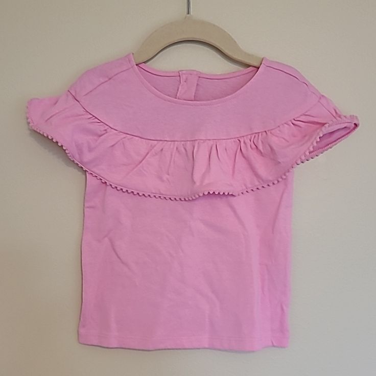 Janie And Jack Pink Top *Size 2t *Brand New With Tags *Smoke/Pet Free Home *Fast Shipping!!! Spring Crew Neck Tops For Playtime, Playful Crew Neck Tops For Playdate, Crew Neck Tops For Playtime In Spring, Crew Neck Tops For Spring Playtime, Cute Spring Playwear Tops, Cute Spring Tops For Playwear, Summer Playwear Tops Short Sleeve, Summer Playwear Tops With Short Sleeves, Cute Casual Cotton Tops