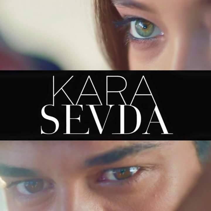 the movie poster for kara sevida with two blue eyes and one green eye