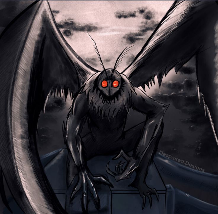 an evil looking creature with red eyes sitting on a ledge