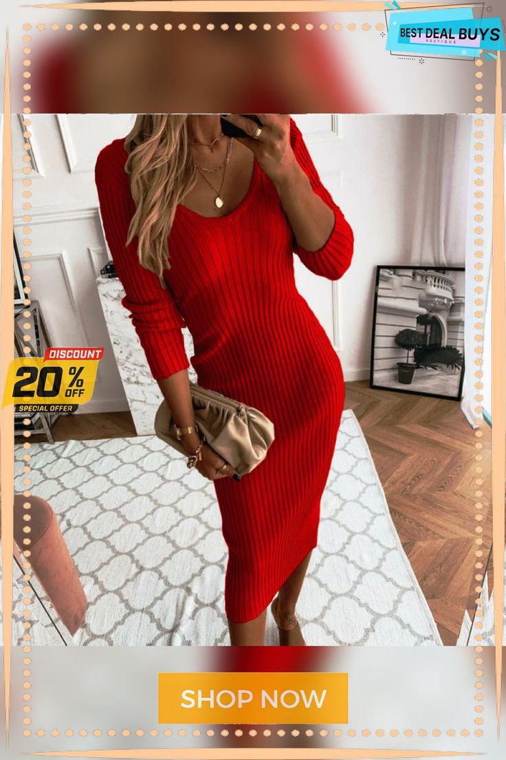 Long Sleeve Pit Strip Dress V-neck Bodycon Dress For Winter, Winter Bodycon V-neck Dress, V-neck Solid Color Midi Dress For Winter, Winter V-neck Solid Color Midi Dress, Winter V-neck Bodycon Dress, Fall Long Sleeve Midi Dress For Going Out, Fall Bodycon V-neck Dress, Firm Fit V-neck Bodycon Dress For Fall, Winter Going Out Bodycon Dress