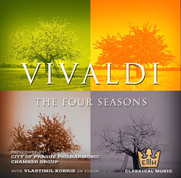 the four seasons cover art for vivaldii's new album, the four seasons