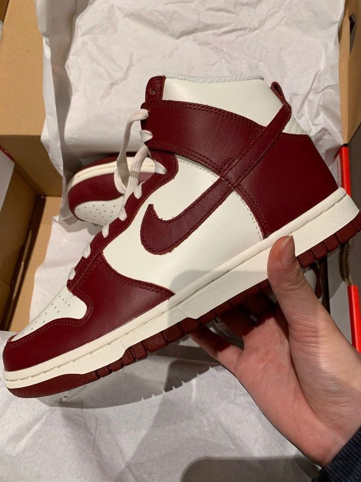 W Dunk High "Team Red" Dunks High, Team Red, Nike Dunk High, Dunk High, Red Nike, Sb Dunk, Nike Cortez Sneaker, Dunk Low, Nike Dunk