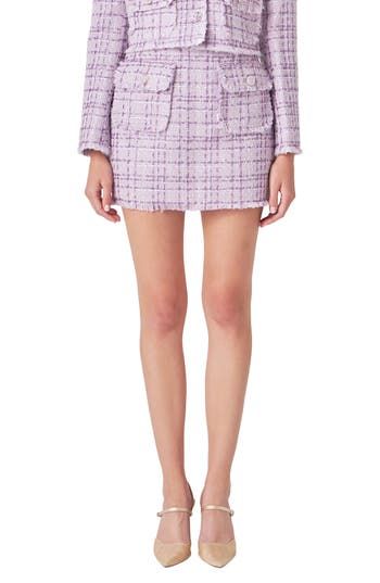 A springy shade lightens the look of a wool-kissed skirt cut to a very leggy length. Hidden side-zip closure Front button-flap patch pockets Lined 80% polyester, 20% wool Dry clean Imported Purple Fits, Nordstrom Store, Anniversary Sale, Side Zip, Womens Bottoms, Top Brands, Mini Skirts, Dry Clean, Nordstrom