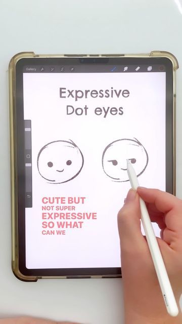 a person is drawing on an ipad screen