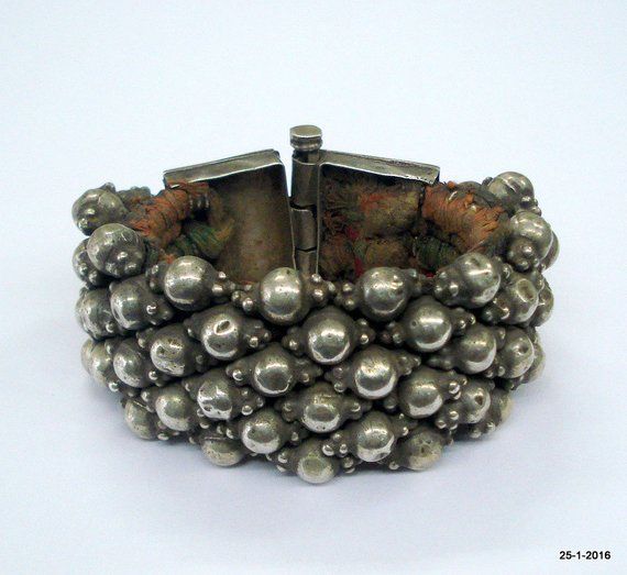 vintage antique ethnic tribal old silver beads bracelet bangle cuff india Silver Bangle Bracelets Cuffs, Foot Bracelet, Modernist Jewelry, Sterling Silver Bangle Bracelets, Silver Bead Bracelet, Silver Anklets, Rajasthan India, Foto Ideas Instagram, Silver Bangle Bracelets