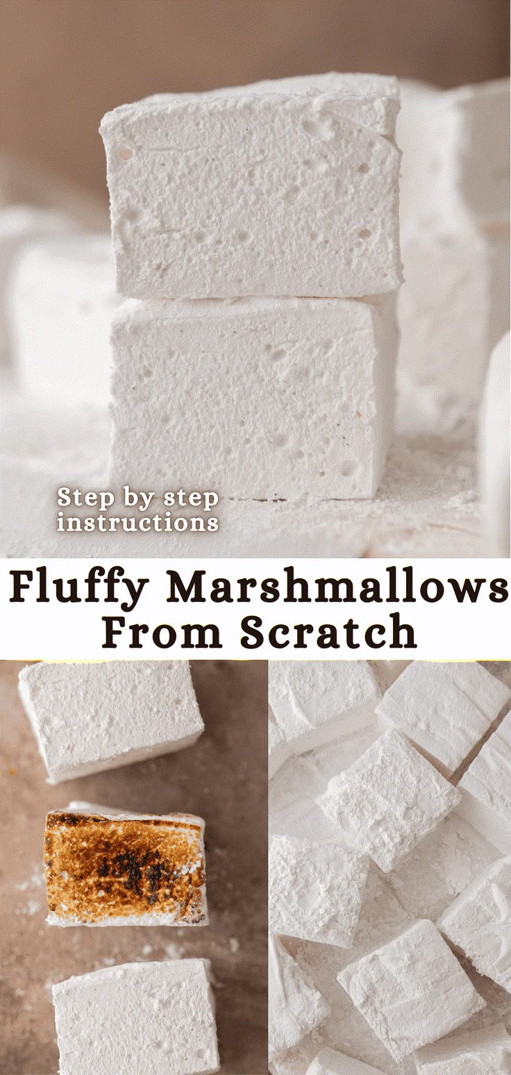 Kosher Marshmallow Recipe, Homage Marshmallows, Mint Marshmallow Recipe, Homemade Marshmallows Beef Gelatin, Small Batch Marshmallows, Best Homemade Marshmallows, Homemade Marshmallow Flavors, Homemade Marshmallows Recipe, Homemade Marshmallows Christmas