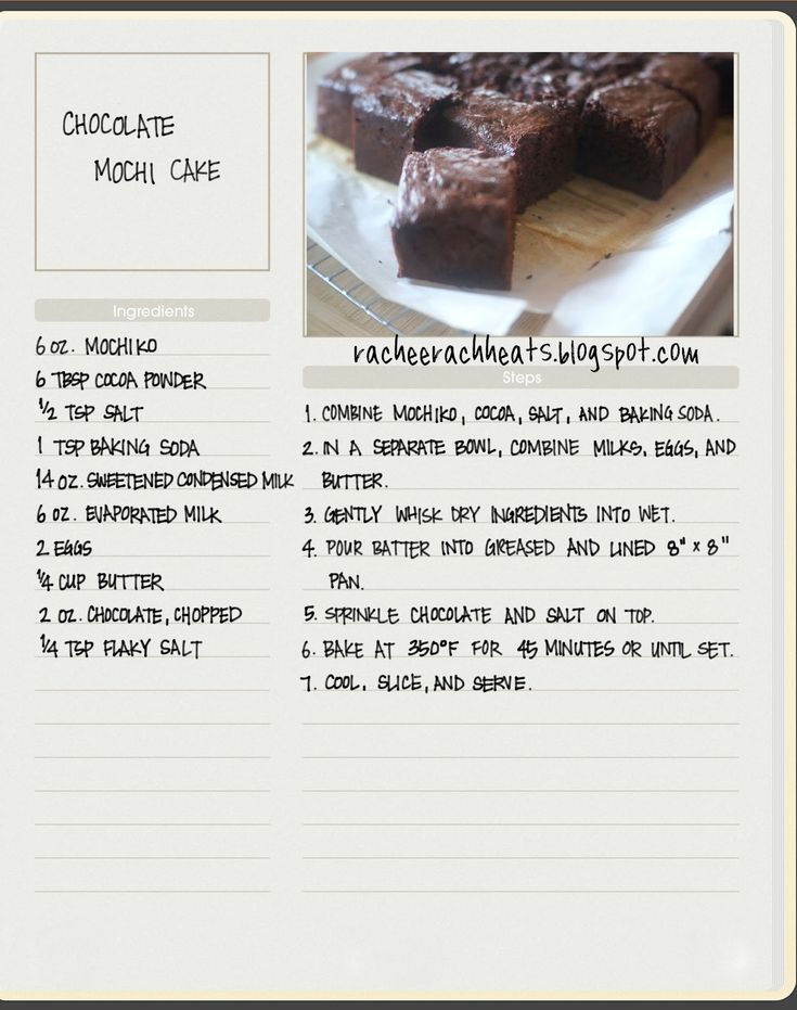 the recipe for chocolate mocha cake is shown