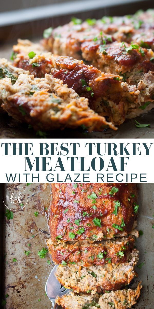 the best turkey meatloaf with glaze recipe is ready to be eaten and served