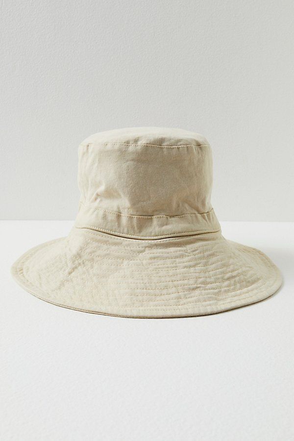 Perfect for outdoor adventures, this so classic bucket hat features a wide, floppy brim in a washed design and straps that tie under the chin. * Unstructured style * Adjustable fit | Lake Washed Bucket Hat by RAHI at Free People in Tan Boho Clothing, Outdoor Adventures, Boho Outfits, Outdoors Adventure, Bucket Hat, Free People, Lake, Hats, Design