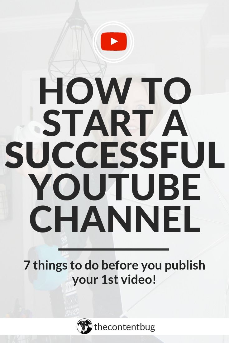 the words how to start a successful youtube channel are displayed in front of a white background