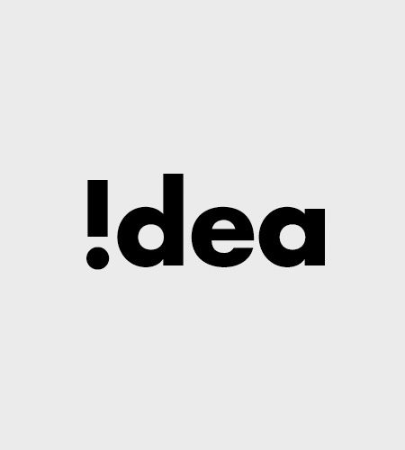 the word idea written in black on a white background