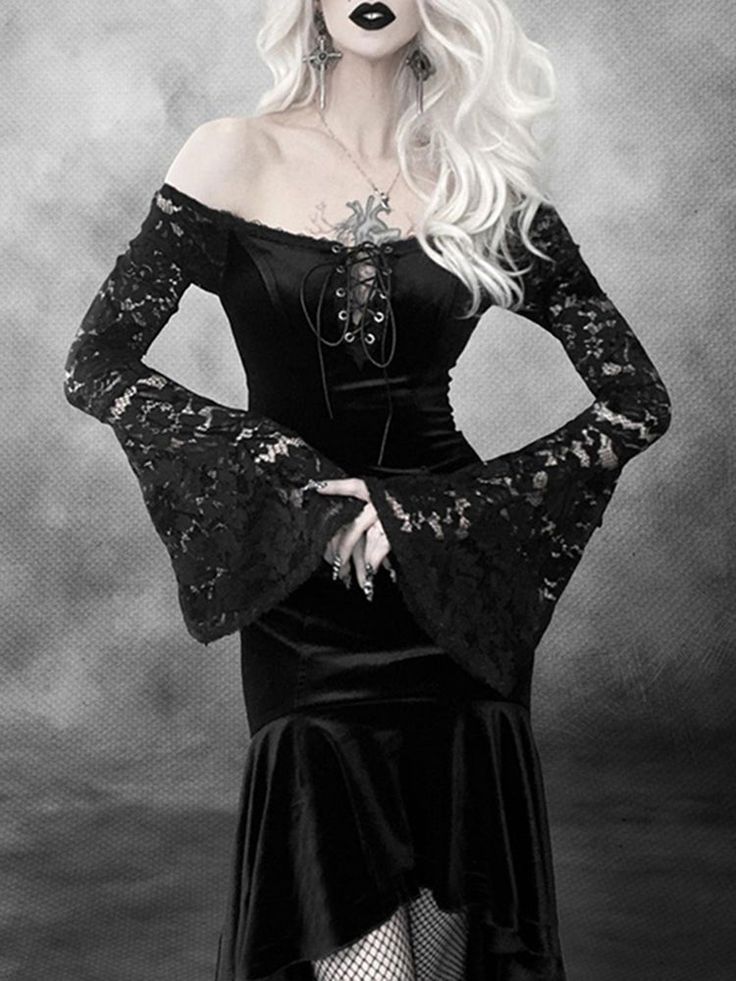 Dive into the dark side with the Gothic Victorian Steampunk Dress The sublime Gothic Victorian Steampunk Dress will make you lean towards the most beautiful gothic/steampunk style, if you are a fan of these two worlds you will love it. Gothic Dresses For Halloween Cosplay, Gothic Dresses For Halloween And Alternative Fashion, Gothic Long Sleeve Corset Dress For Costume, Witchy Dress For Halloween, Black Witchy Corset Dress For Party, Witchy Black Corset Dress For Party, Gothic Corset Dress For Halloween Cosplay, Fairy Grunge Corset Dress For Cosplay, Black Steampunk Corset Dress For Fantasy Events