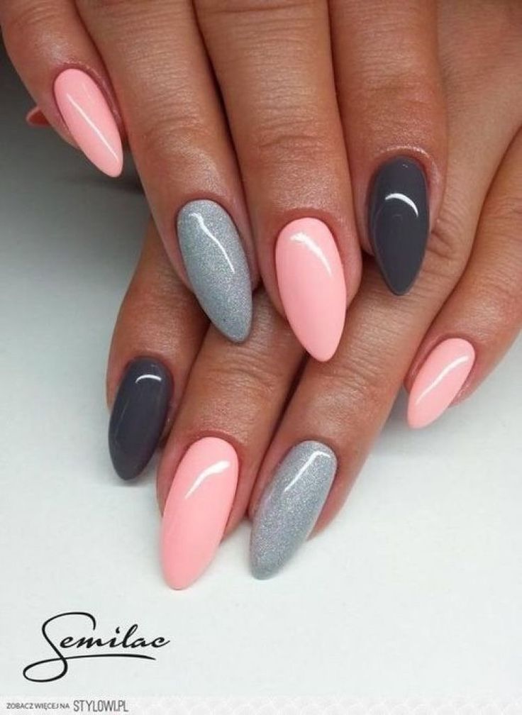 Long Pointed Nails, Cute Nail Art Designs, Pointed Nails, Almond Acrylic Nails, Best Nail Art Designs, Cool Nail Designs, Nail Shapes, Gorgeous Nails, Love Nails