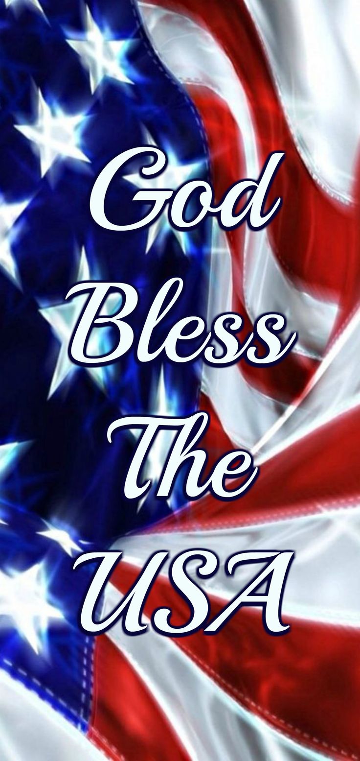 an american flag with the words god blessing the usa