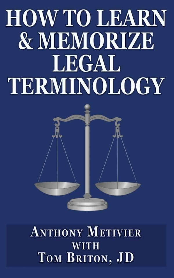 the book how to learn and memoize legal terminology