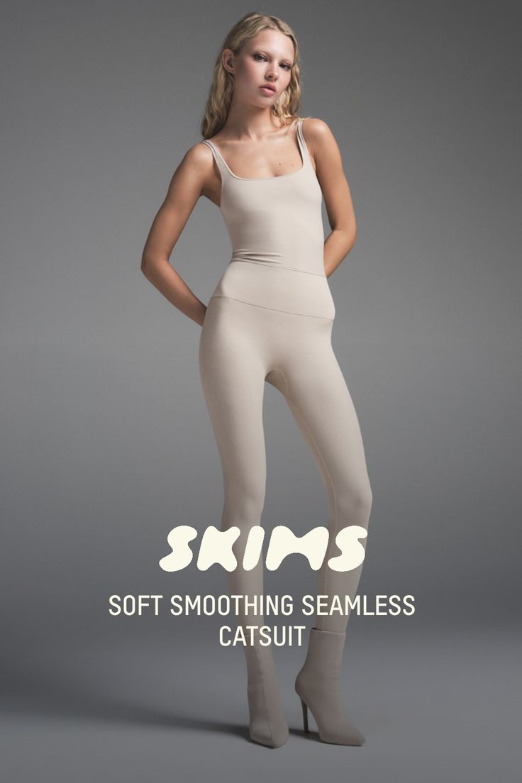 A one-piece wonder. Slip into this sexy Catsuit for light compression and full-body smoothing thanks to our signature sleek fabric. Features a 2-ply waistband that lightly supports, a chic square neck that flatters your bust, and a scoop back. Dressed up or down, this piece can do it all. | SKIMS Catsuit (Bodysuit) | Light Neutral | 2XL | Soft Smoothing Seamless Sculpting Full-coverage Seamless Bodysuit, Skims Shapshifting Bodysuit In Kyanite, Seamless Micro-elastic Bodysuit For Yoga, Compressive Seamless Solid Bodysuit, Compressive Seamless Solid Color Unitard, Catsuit Bodysuit, Catsuit, Square Neck, Full Body