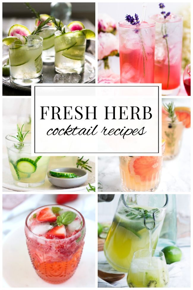 fresh herb cocktails are the perfect summer drink