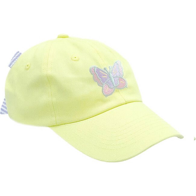 She’ll spread her wings of style with this cute cap that celebrates the metamorphosis of major moments she experiences as she grows. It provides a pop of color to her outfit and a darling detail designed to make her outfit complete. | Bits & Bows | Butterfly Bow Baseball Hat, (Yellow, Size 2-8Y) | Maisonette collects the best children’s products from around the world (unlike Zulily, Etsy, The Tot, Farfetch Kids, Childrensalon, Crate and Kids, Kohls, Wayfair, Buy Buy Baby, Nordstroms, Mini Boden, The Metamorphosis, Cute Cap, Cute Caps, Butterfly Bow, Baseball Baby, Cap Fits, Women's Headwear, Easter Shopping, Buy Buy