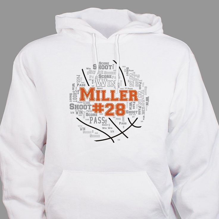 Let your basketball player create their very own hoodie using word-art to celebrate their favorite team or player  #basketballsweatshirt #youthsweatshirts #personalizedyouthhoodies #fungiftsforkids #giftideasforkids Basketball Grandma Shirt Ideas, Basketball Sweatshirts Design, Basketball Team Shirts, Basketball Logo Design, Basketball Shirt Designs, Basketball Team Gifts, Basketball Hoodies, Basketball Christmas, Sports Ideas