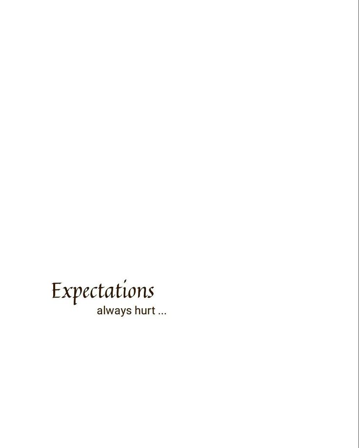 the words expectations, expectations and expectations are written in black