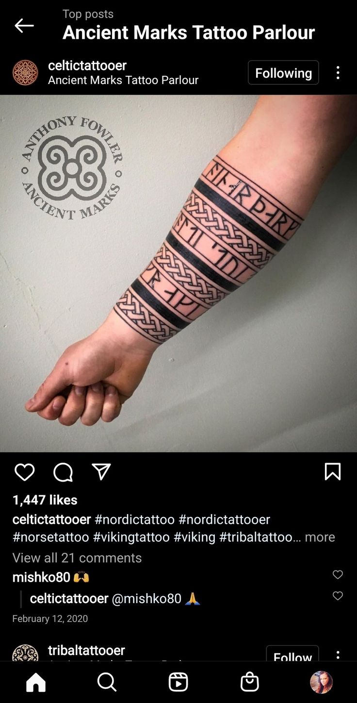 a person with a tattoo on their arm and wrist is shown in an instagramture