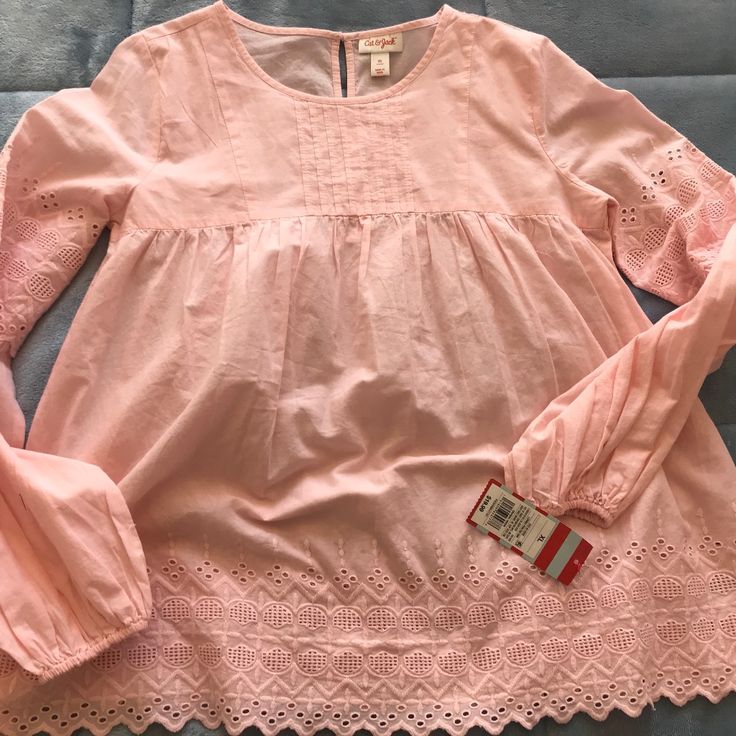 Brand New With Tag, Juniors Top Size Xl. Very Light Pink. Trendy Pink Tops For Spring, Pink Tops For Spring Day Out, Pink Tops For A Day Out In Spring, Pink Cotton Tops For Day Out, Feminine Pink Tops For Spring, Pink Casual Tops For Spring, Casual Pink Top For Spring, Red Floral Top, Panda Shirt