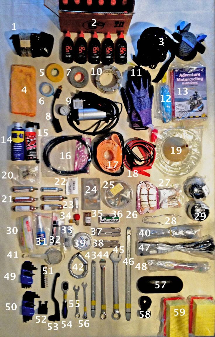 an assortment of tools are displayed on a white sheet with numbers and times in it