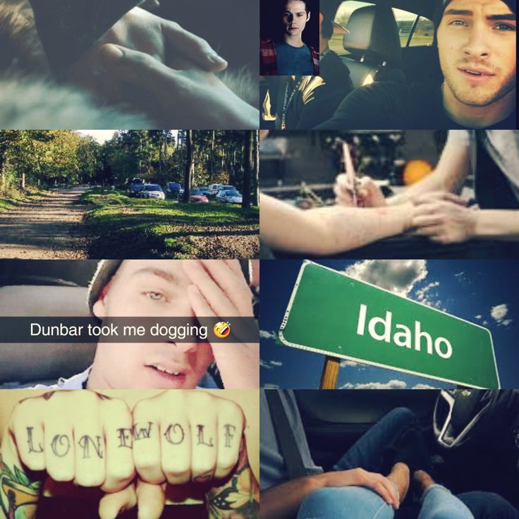 a collage of photos with people in cars and one person holding a sign that says idaho