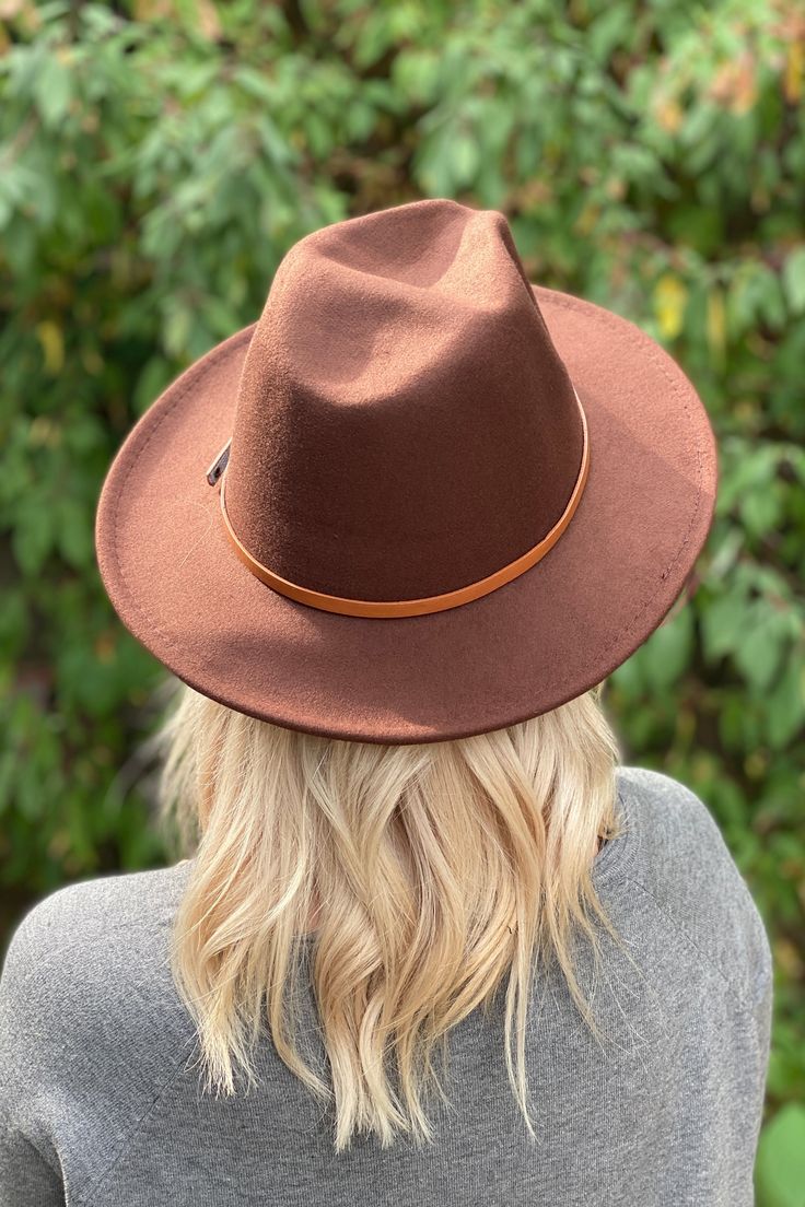 Retro flat big brim hat featuring an adjustable hat circumference, hat height 23.5", brim circumference 5.25" and 38" brim diameter. 65% Cotton / 35% Polyester. Solid Color Curved Brim Hat For Fall, Fall Wide Brim Panama Hat, Fall Hat With Curved Brim, Flat Brim Hats For Rodeo In Fall, Curved Brim Hats For Rodeo In Fall, Solid Color Wide Brim Top Hat For Fall, Fall Rodeo Hats With Flat Brim, Brown Wide Brim Boater Hat For Winter, Brown Wide Brim Boater Hat For Fall