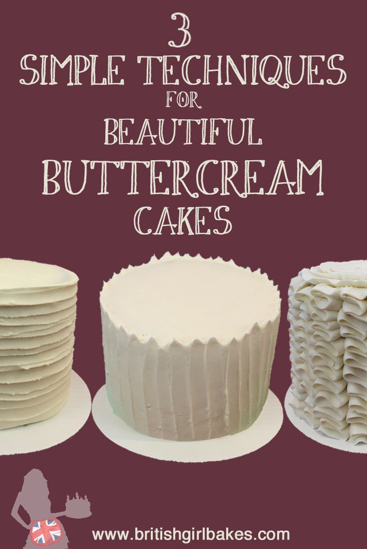 three simple techniques for beautiful buttercream cakes