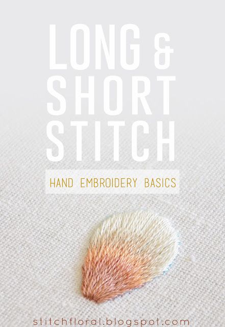 the cover of long and short stitch hand embroidery basics by sheffroni blog