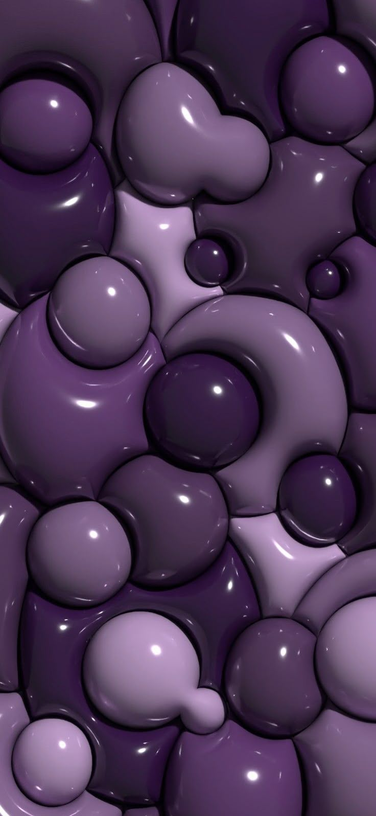 an abstract purple and white background with lots of bubbles