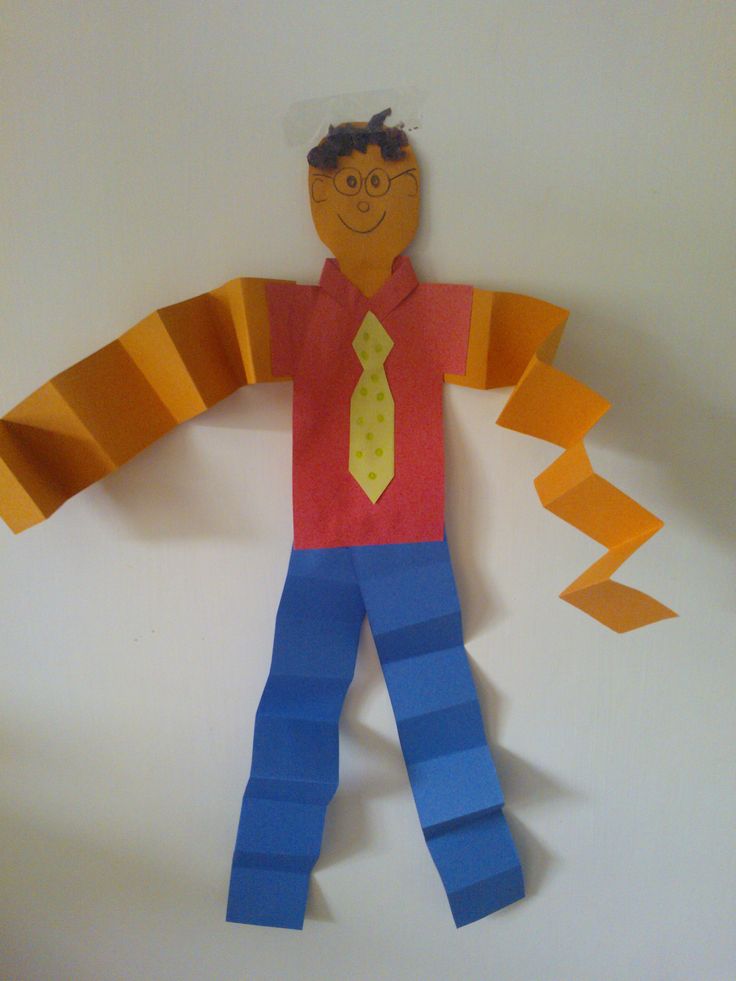 a paper doll made to look like a man