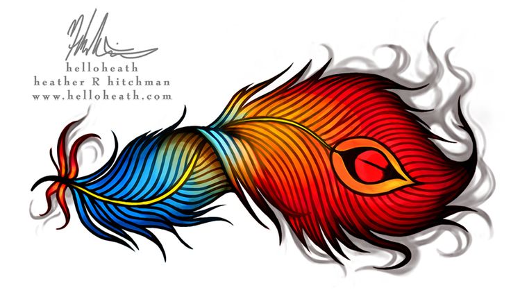 a colorful fish with flames on it's tail