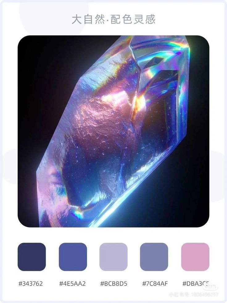 an image of a crystal stone with different colors