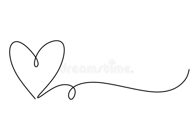 a continuous line drawing of a heart on a white background royalty free stock images for valentine's day, mother's day or other occasions