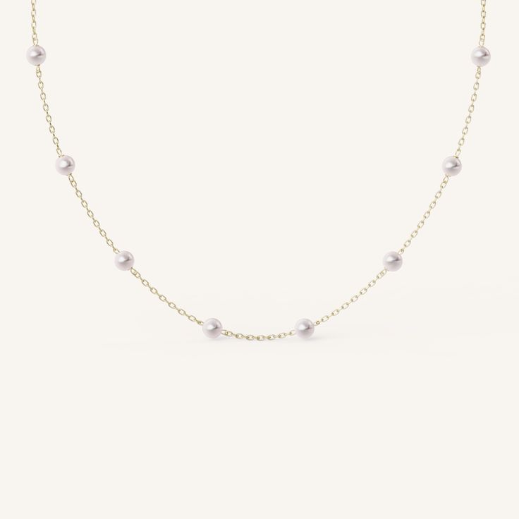 Pearl Necklace is a chain featuring twelve cultured freshwater pearls spaced along the chain complete with a lobster clasp. Offered in two lengths. Necklace Layering Aesthetic, Layering Aesthetic, Olive Avenue Jewelry, Whimsical Romantic, Aesthetic Necklace, As Aesthetic, Necklace Aesthetic, Necklace Stack, Necklace Layering