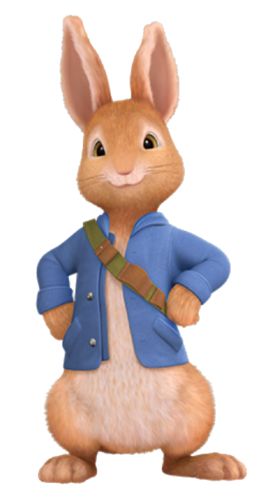 a cartoon rabbit wearing a blue jacket and tie